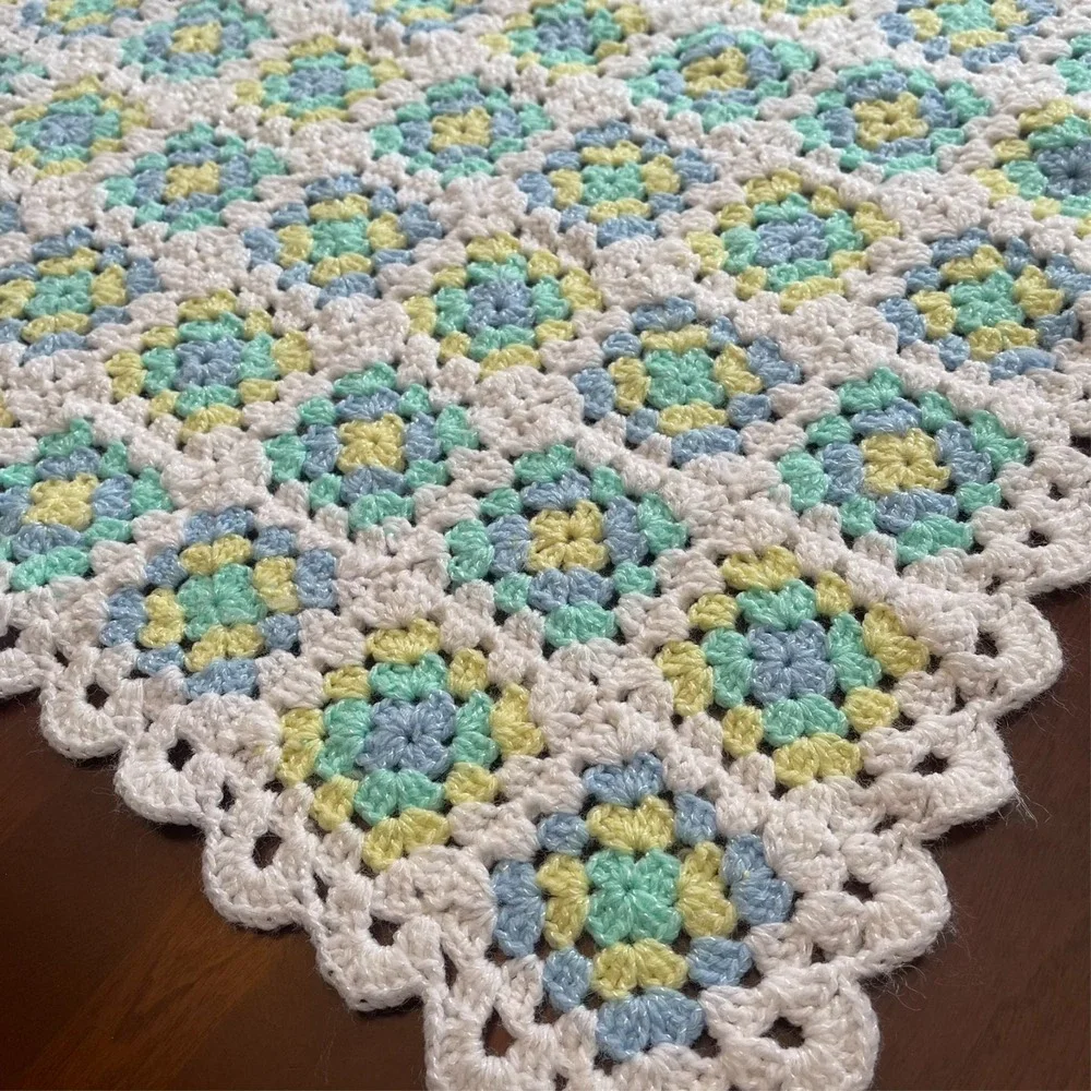 Handmade crochet afghan